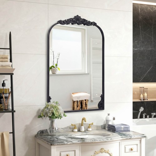 Arched wall mirror gold - arched,