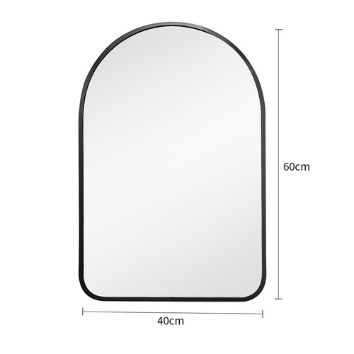 Large framed arched mirror - large,