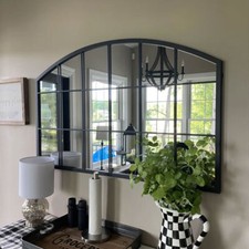 Large Window Style Wall Mirror