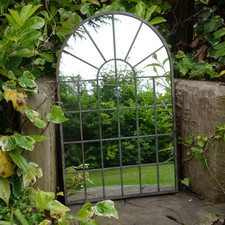 Arched Metal & Glass Garden