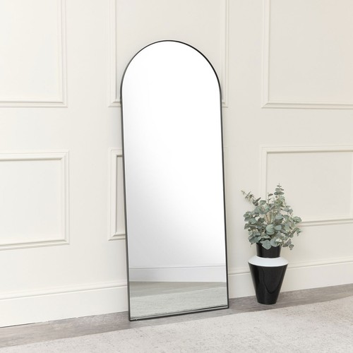 Large black arched leaner - arched,